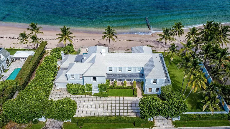 sky view of Trump Florida mansion