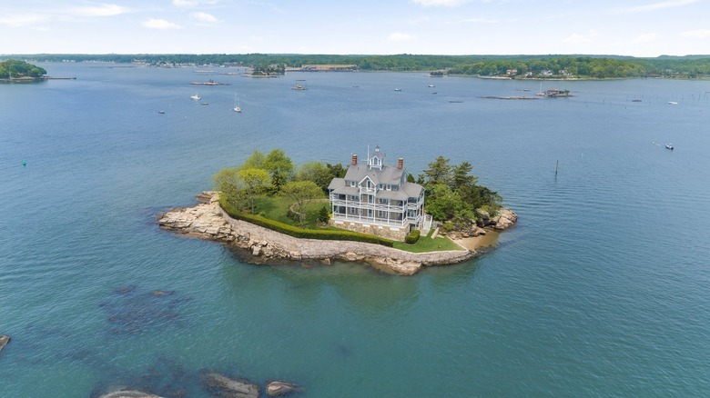 large home on private island