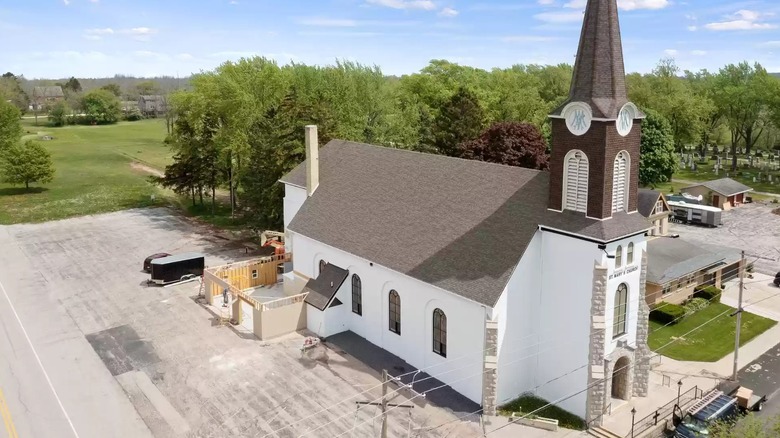 Exterior of church converted into home