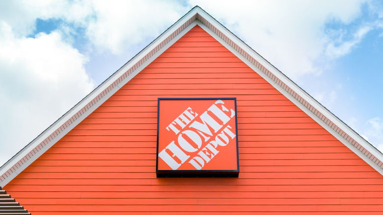 Home Depot sign on building
