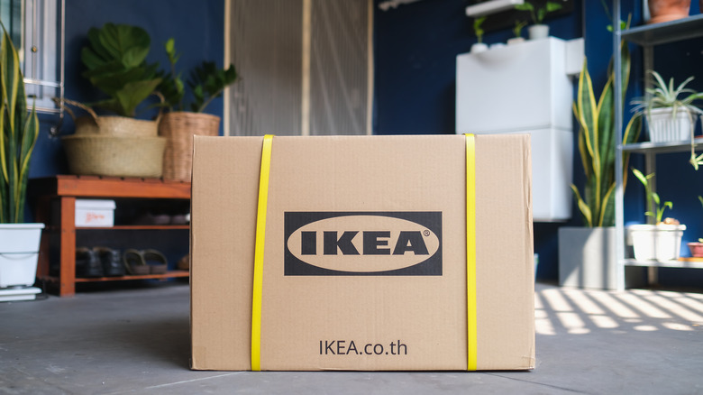 box with IKEA logo