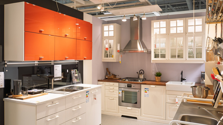 Kitchen display in IKEA store