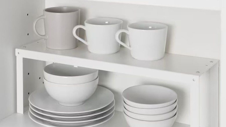 ikea white shelf insert