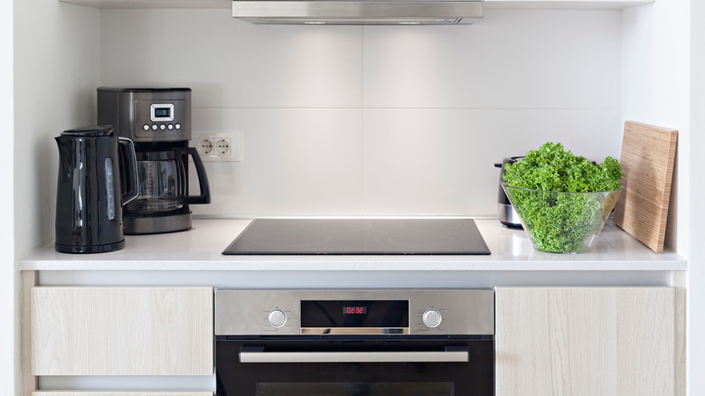 Modern kitchen with stovetop