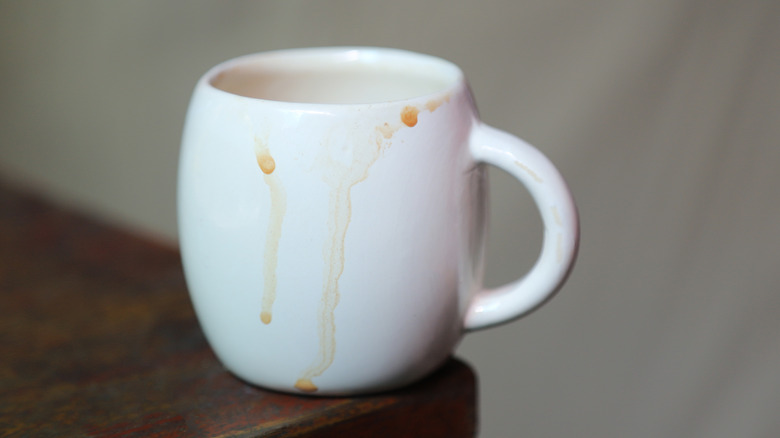 Dirty coffee mug