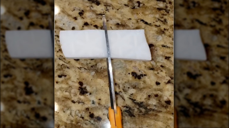 Cutting a Magic Eraser