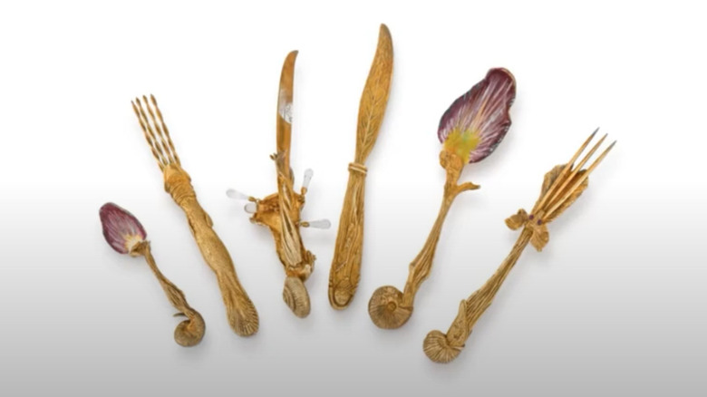 Replica of Salvador Dali's cutlery set