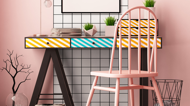Memphis-inspired room