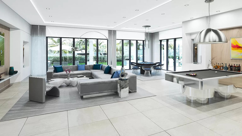 Living room with sectional