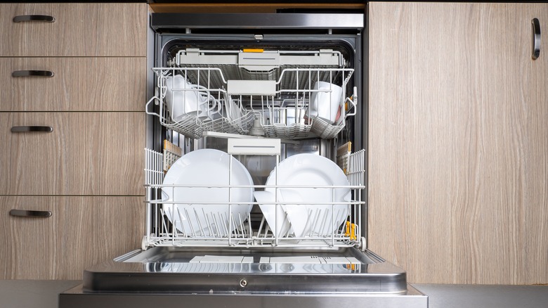 open dishwasher