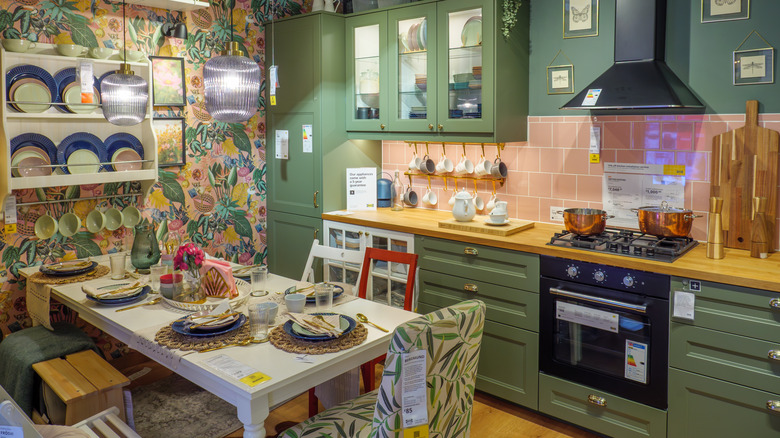 An IKEA model kitchen