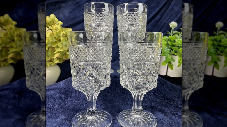 A set of Anchor Hocking Wexford goblets