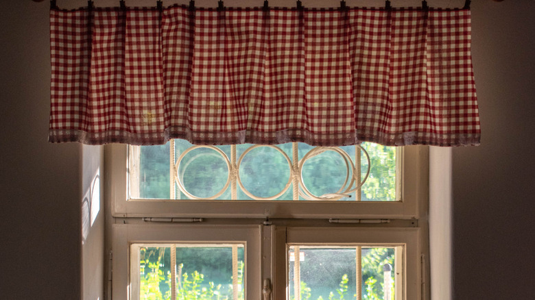 Bright window with a valance.