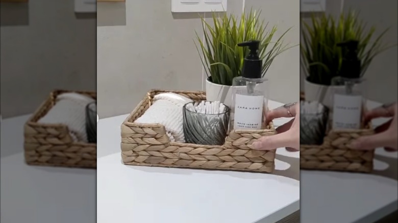 Using the IKEA CISSAN for bathroom storage