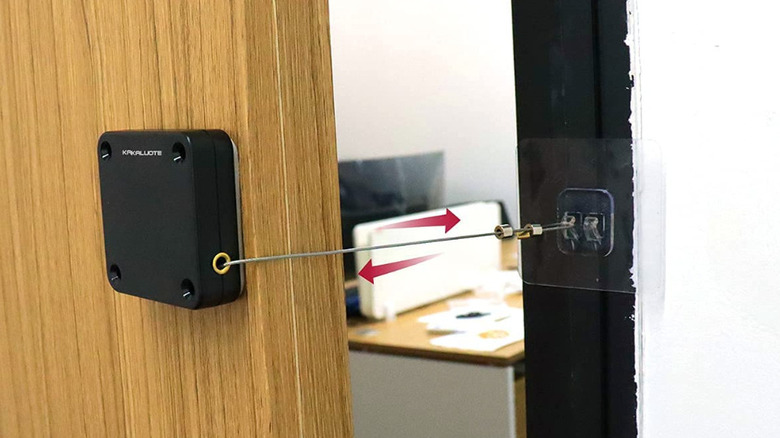 automatic door opener on door