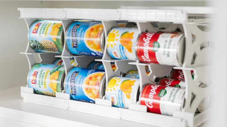 Giant can organizer for the pantry
