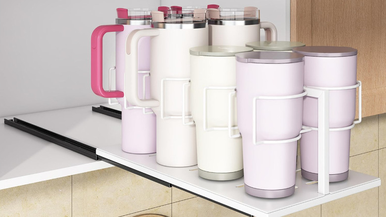 Stanley Cup organizer on shelf