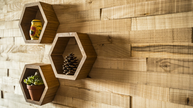 hexagon shelves