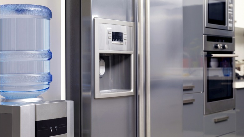 Five-gallon water dispenser in the kitchen