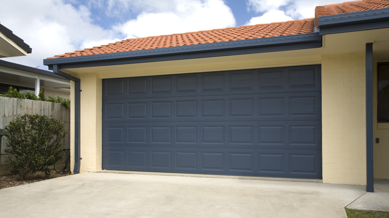 Plain garage door