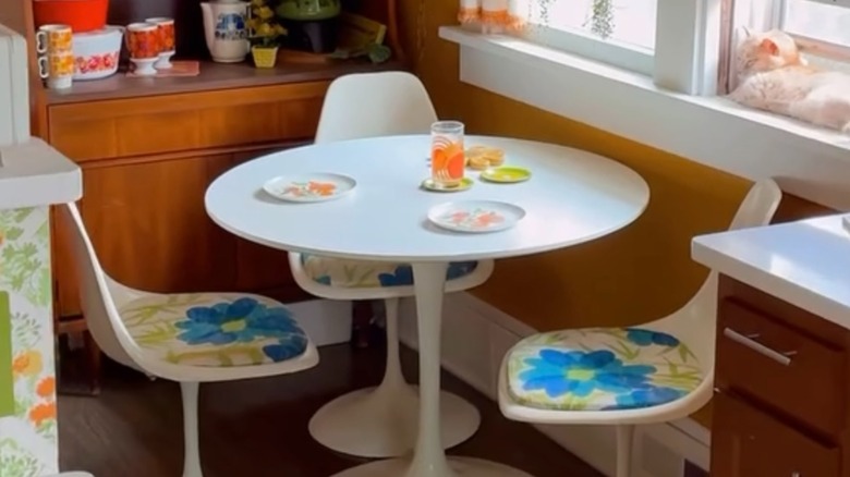 retro acrylic dinette set from the 1970s