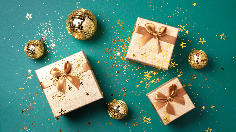 gold disco ball ornaments 