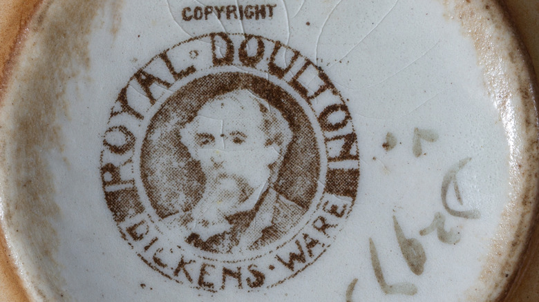 Maker's mark printed on the bottom of a ceramic piece