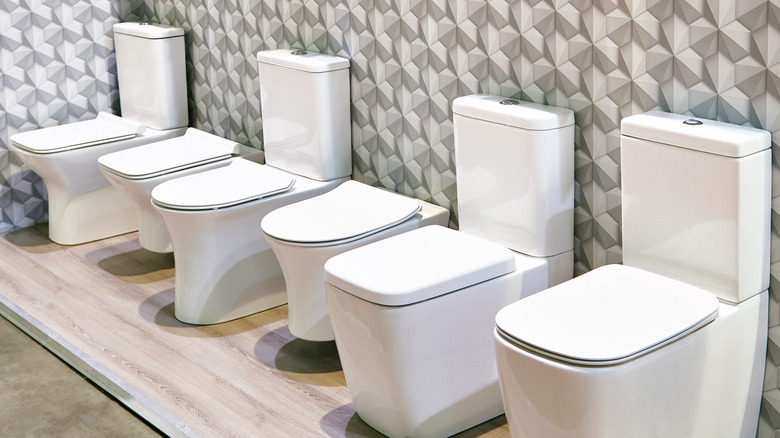 One-piece and two-piece toilets