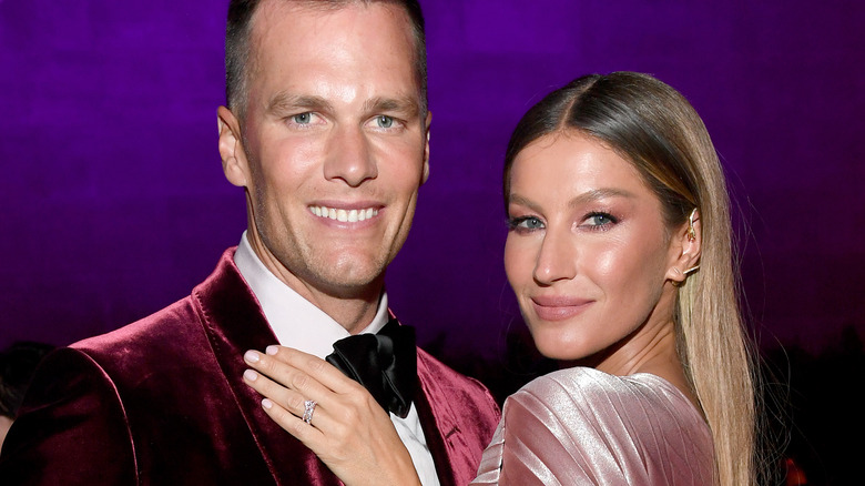 Tom Brady and Gisele Bundchen on red carpet