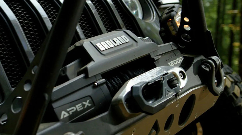 Badland Apex winch on a Jeep