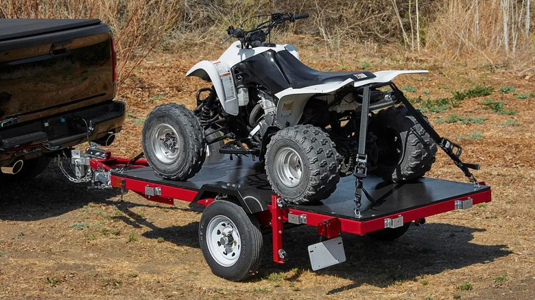 A Haul-Master 4x8-foor folding trailer