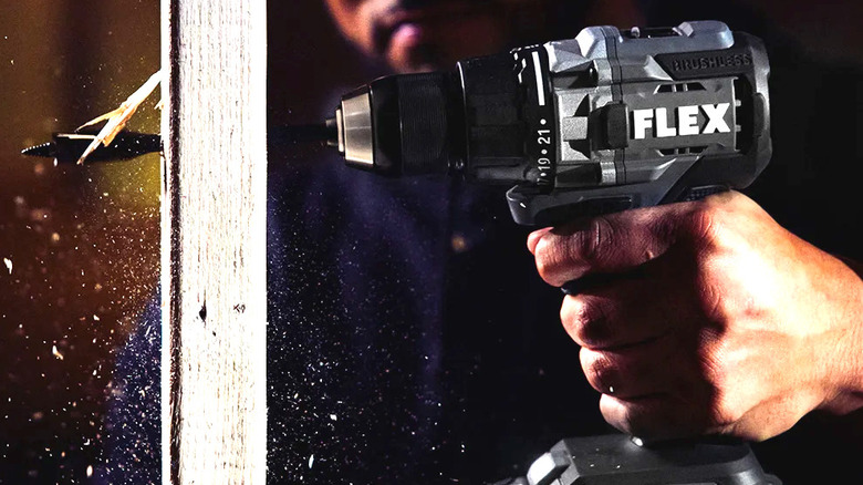 The high-performance Flex cordless drill in action