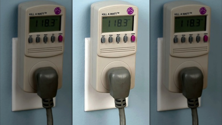 P3 International's Kill A Watt Electric Monitor plugged into an electrical outlet