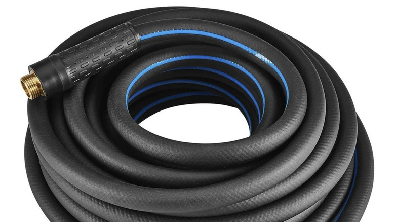 The Niagara 50-foot contractor-grade hose in black on a white background