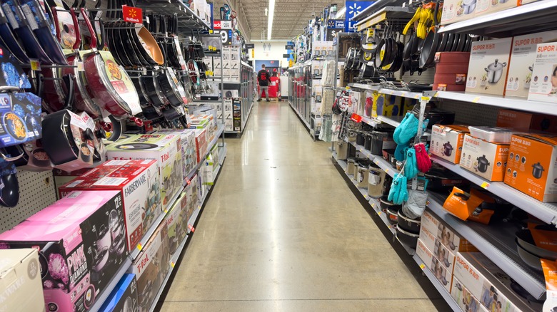 Kitchen aisle at Walmart