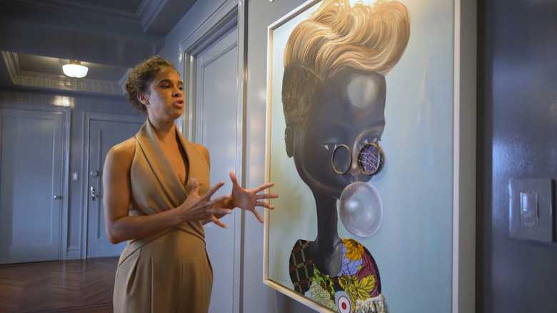 Art collection on walls