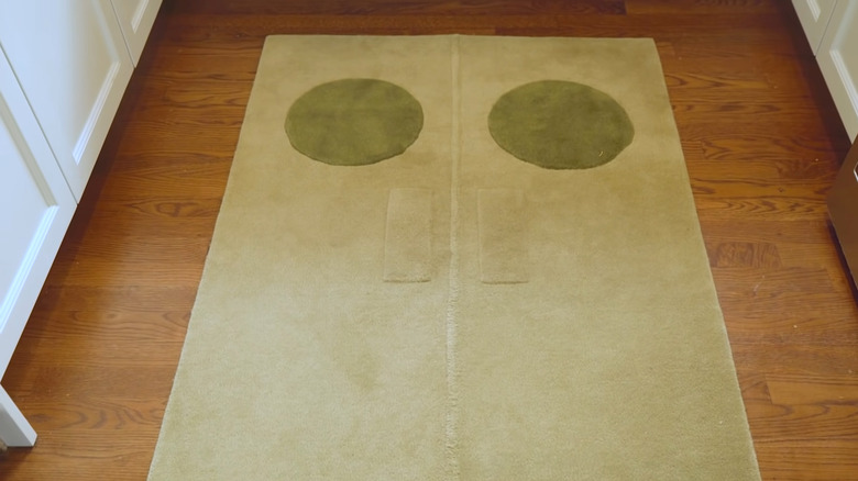 Colorful rugs with circles