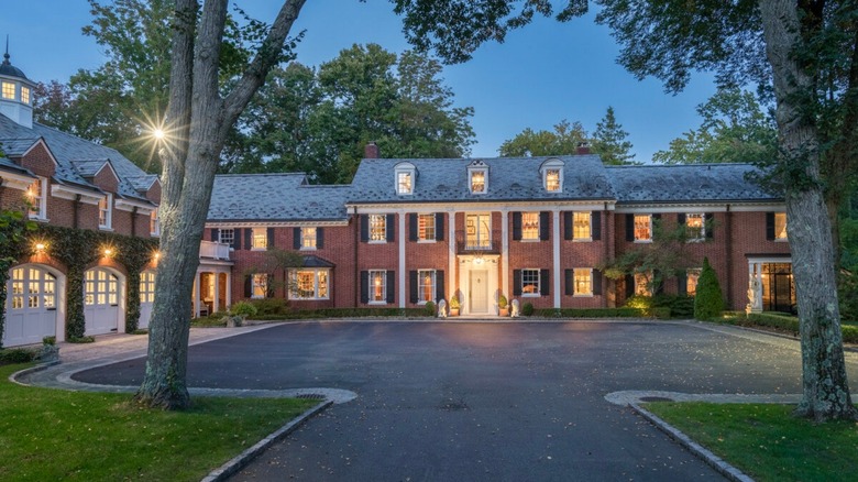 Brick mansion exterior