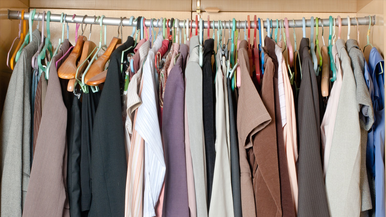 Messy closet
