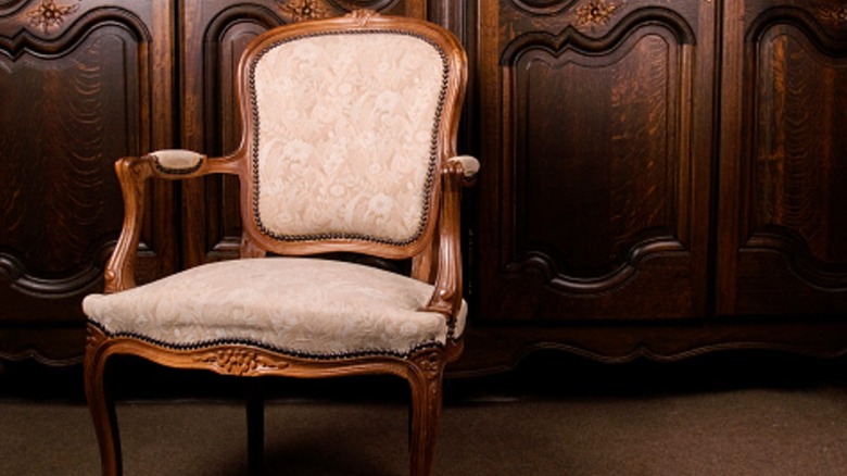 An antique Victorian chair