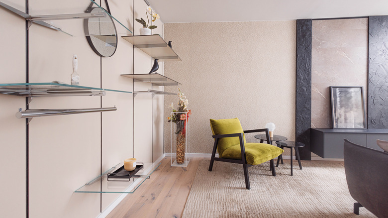 A modular shelving unit