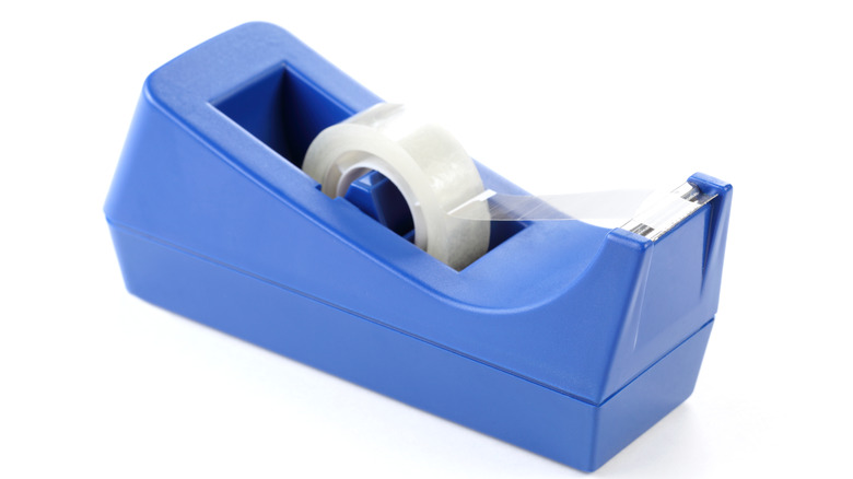 tape in blue dispenser