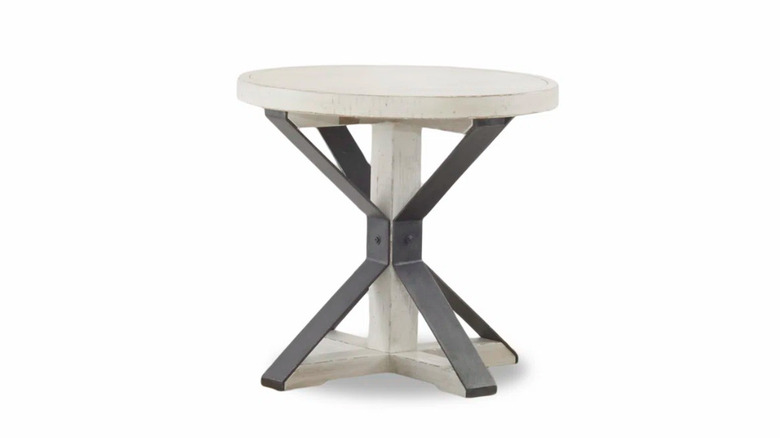 White end table
