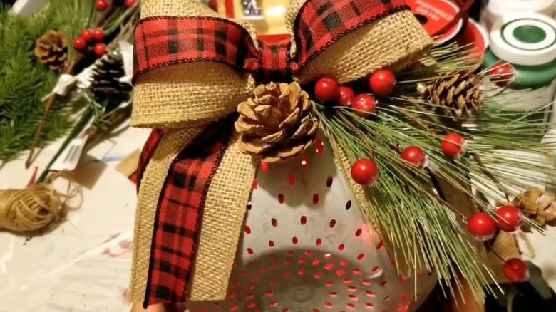 Large DIY Christmas bell ornament