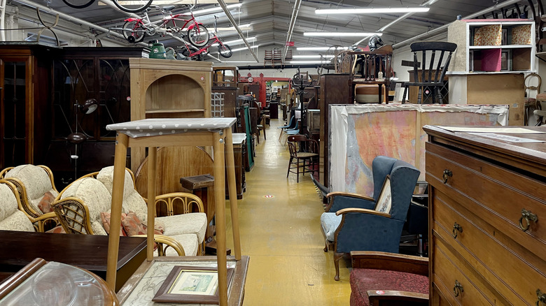 An intriguing thrift store filled to the brim with interesting pieces