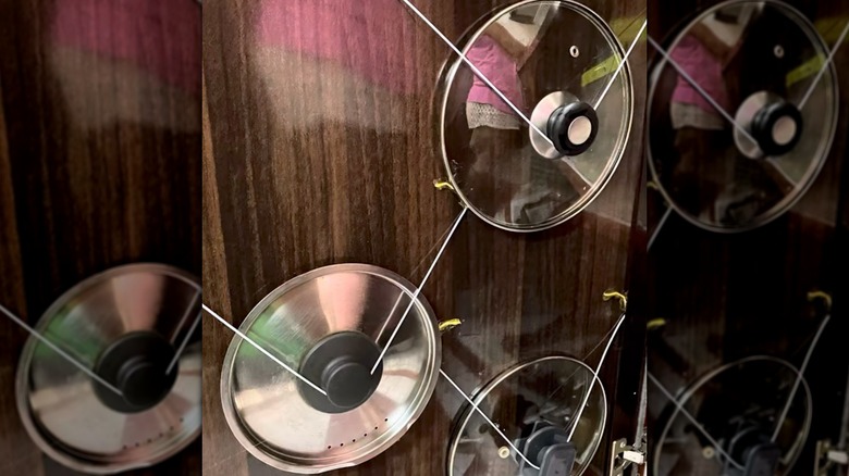 Wire racks for pot lids