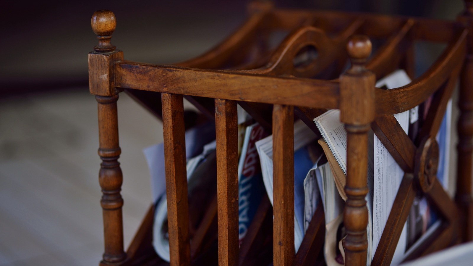 Turn A Thrifted Magazine Rack Into Useful Kitchen Storage