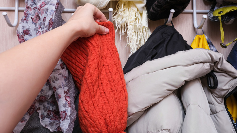 Hang putting a snow cap in the closet