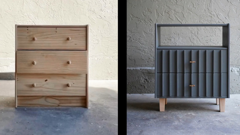 An example of the before and after RAST transformation