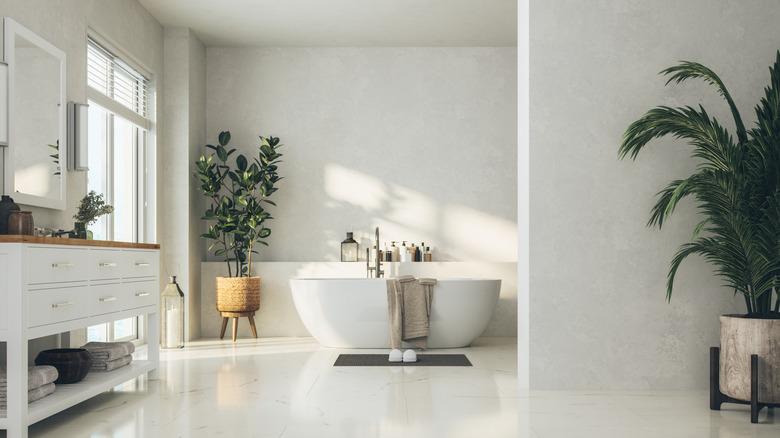 A clean and elegant bathroom